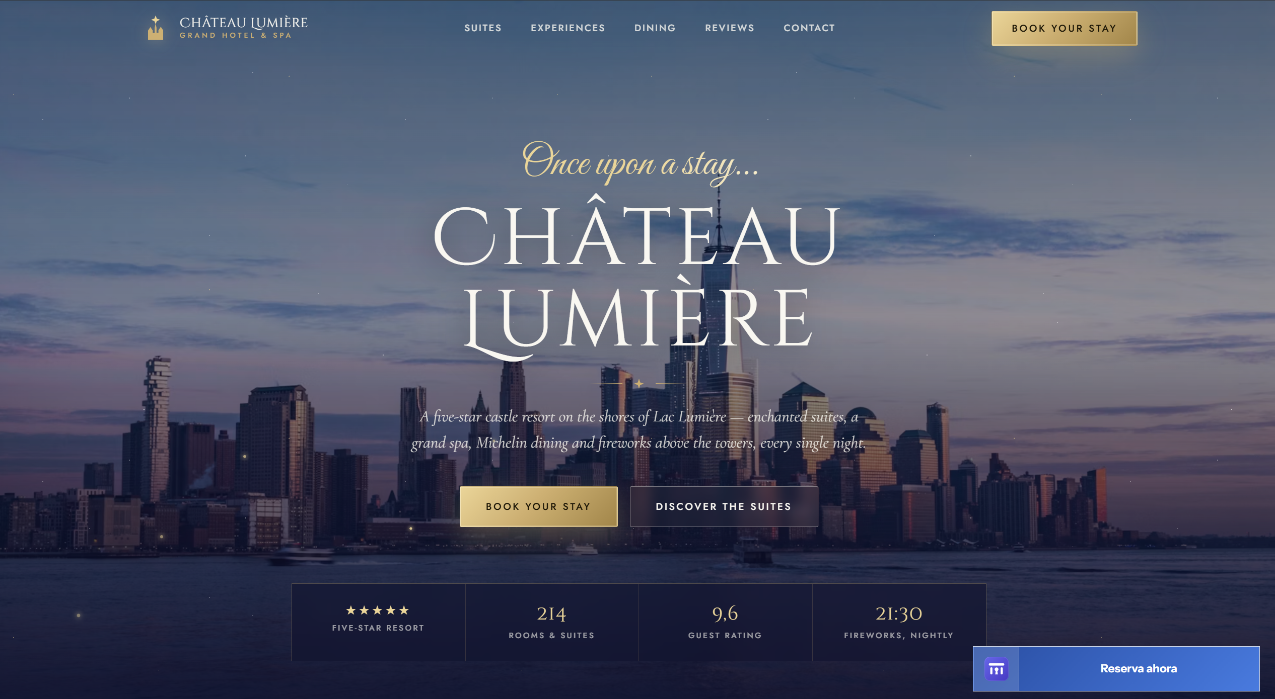 Screenshot van Château Lumière — Hotel